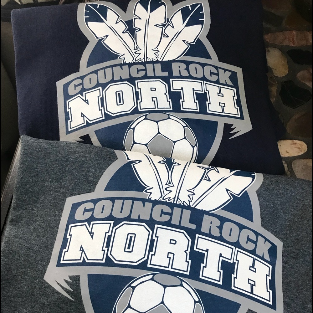 2 Mens XXL Council Rock North t shirts EUC